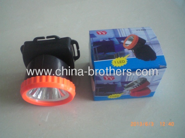 YY908 LED Plastic headlamp using 3 AA Battery
