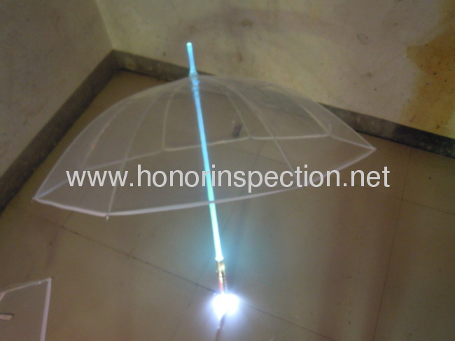 LED umbrella quality control