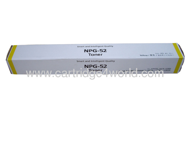 Canon NPG-52 Y Genuine Original Laser Toner Cartridge High Page Yield High Quality Factory Direct Sale 