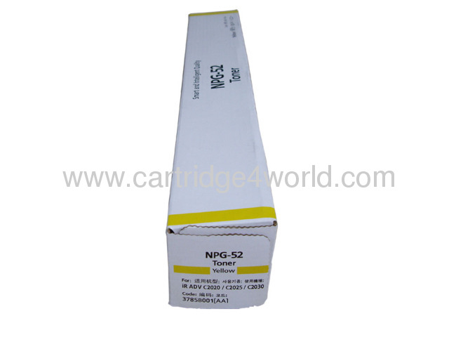 Canon NPG-52 Y Genuine Original Laser Toner Cartridge High Page Yield High Quality Factory Direct Sale 