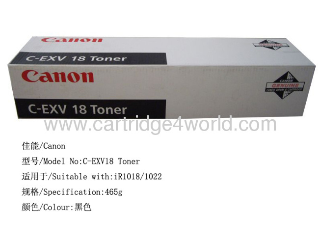 Canon Canon C-EXV18 Genuine Original Laser Toner Cartridge High Page Yield High Quality Factory Direct Sale 