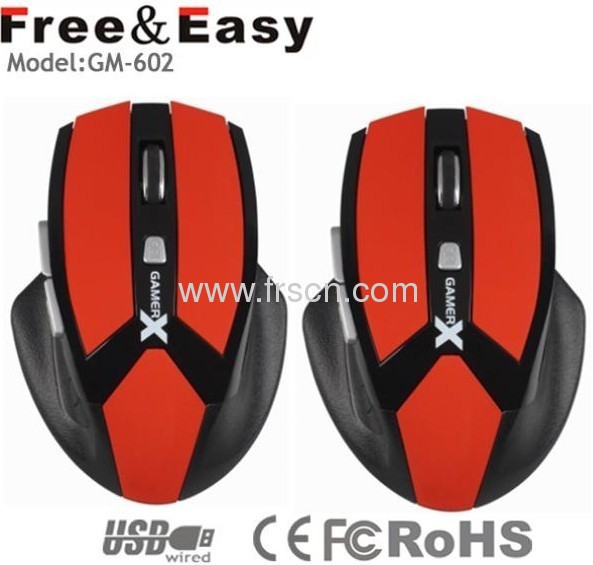 GM-901good quality Rubber key Big size wired gaming mouse