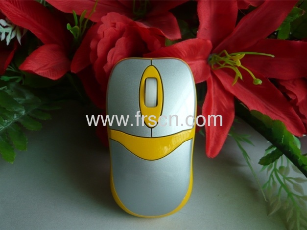 Newest private model green decoration 3d wired optical pc mouse