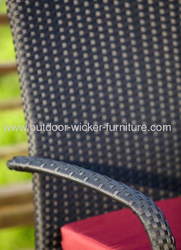 Patio rattan furniture wicker dining table and chairs