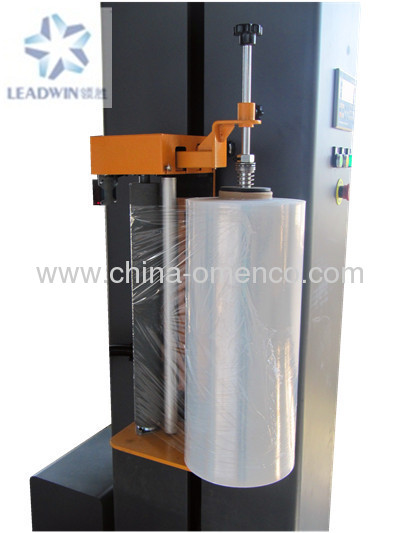 Mechanical brake stretch wrapping machine