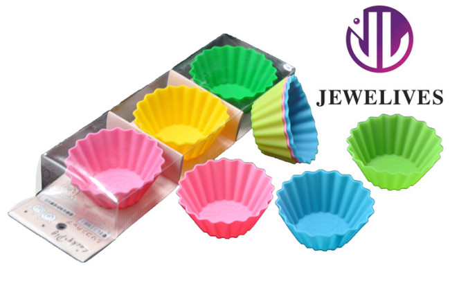 NEW! Muffin cake molds fashion Silicone Baking tools, Heat Resistant to 220 