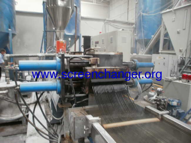 pulse backflush screen changer for plastic extrusion plant