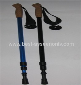 Adjustable AntiShock Walking climbing Trekking Sticks Hiking ski Pole Gs shank cork hiking pole skiing