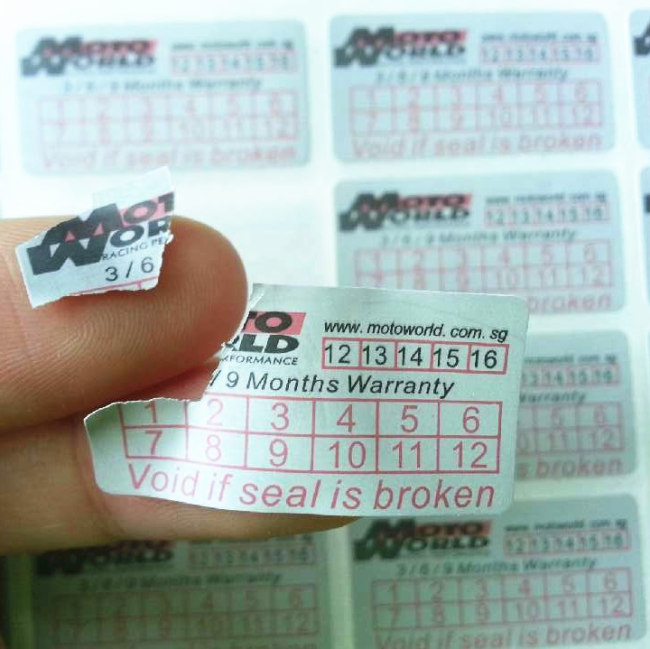 Custom Date Warranty Stickers For Phone,Warranty Label Void If Tampered Is Invalid,Easy Broken Warranty Seals