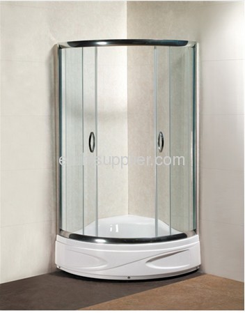  shower enclosure with Polished aluminum alloy frame