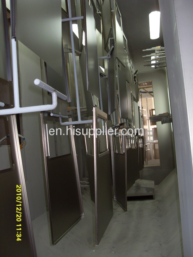 metal door powder coating unit 