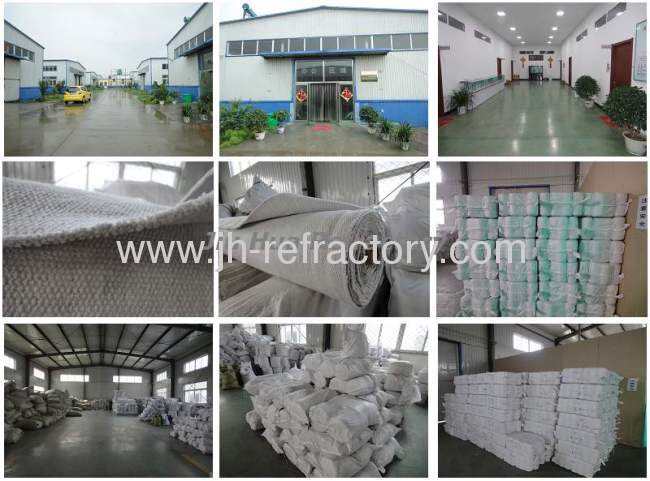 heat insulation refractory material ceramic fiber cloth as curtain