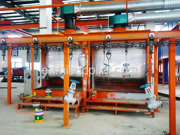 Automatic powder coating production line for metal product