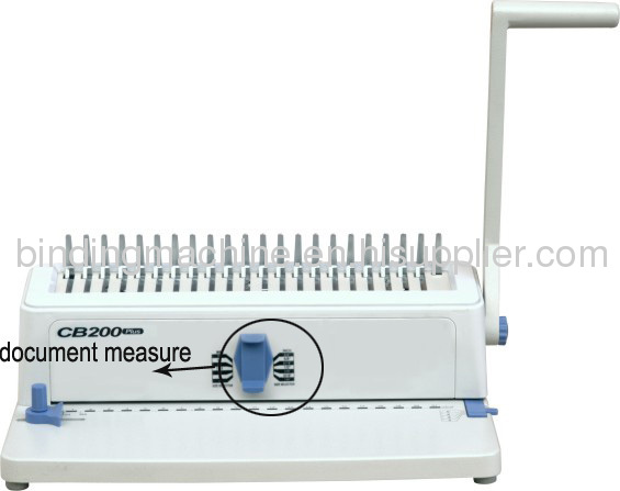 Light Weight Plastic Comb Binding Machine