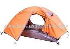Three double pressure plastic tents Tent double layer outdoor camping water-resistant sunscreen