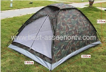 Outdoor casual camping tent double single tier Camouflage tent rain tents lovers tent