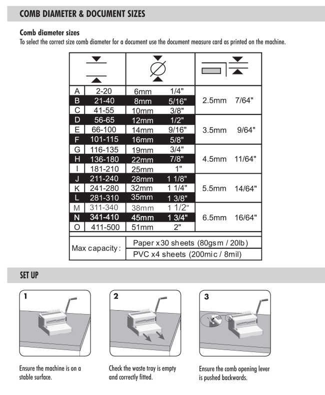 35 Sheet Punch Manual Comb Binding Machine