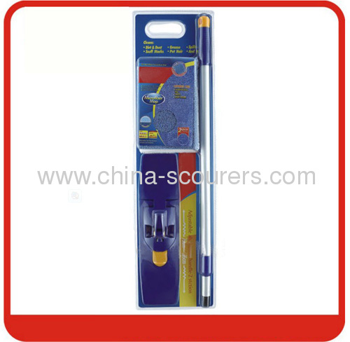 Telescopic Aluminium Swivel MicrofiberFlat Mop Handle 