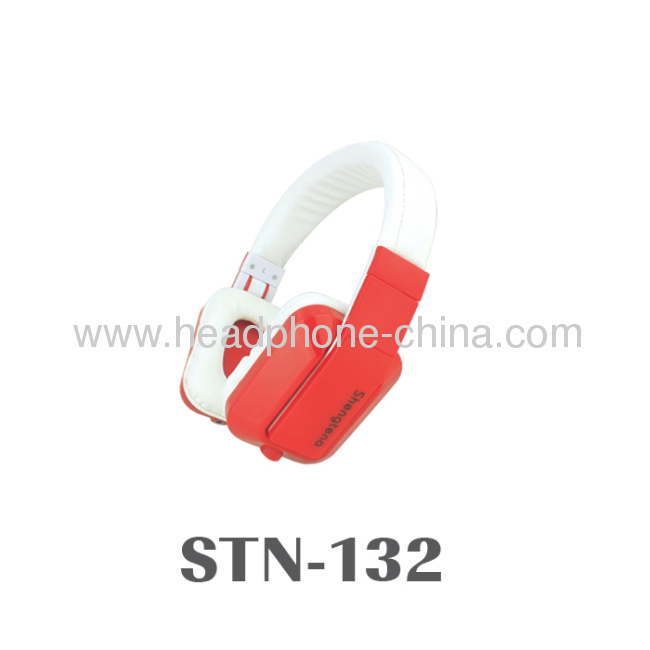 Hands Free Talk Foldable Over-Ear Stereo Headphones with MIC and Volume Control STN-132