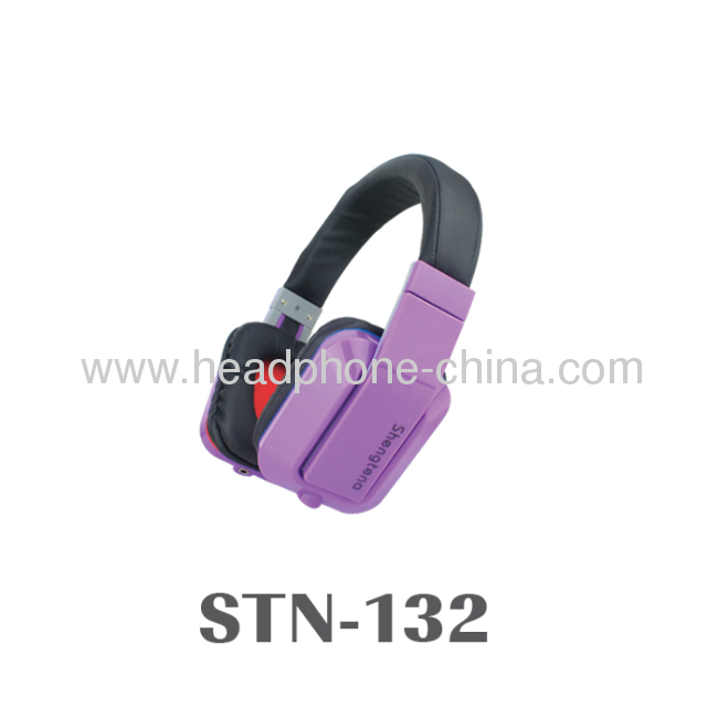 Hands Free Talk Foldable Over-Ear Stereo Headphones with MIC and Volume Control STN-132