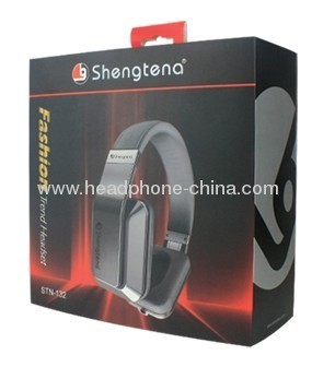 Hands Free Talk Foldable Over-Ear Stereo Headphones with MIC and Volume Control STN-132