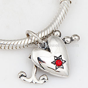 Designer jewelry accessories sterling silver Heart anchor Charms to make jewelry