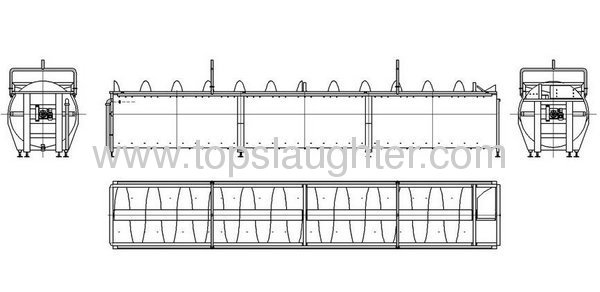 chicken slaughterhouse equipment chilling machine