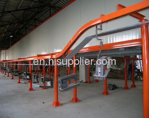 Powder Spray Coating Line With 500 - 600kg Conveyor Shains