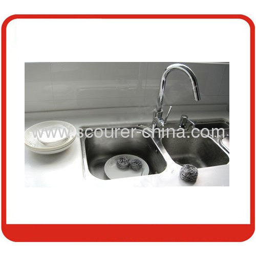 Stainless Steel Scourer with 0.13mm diameter for kitchen cleaning