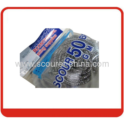 Stainless Steel Scourer with 0.13mm diameter for kitchen cleaning