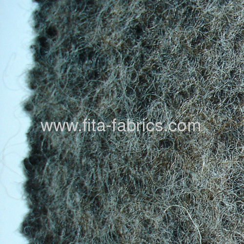 Blended fabric of wool/polyester for overcoat
