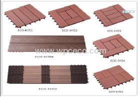 Renewable construction material wpc floor tile