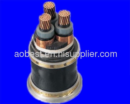 Copper Conductor XLPE Insulated PVC Sheathed 6KV Underground Power Cable