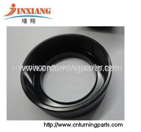 black oxide Aluminum Al6061 parts Knurling