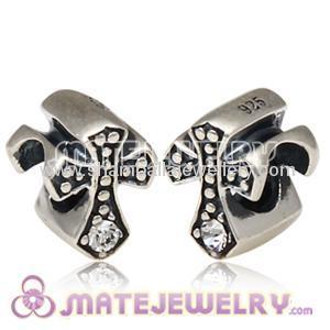 european sterling silver celtic cross bead charm for jewelry making