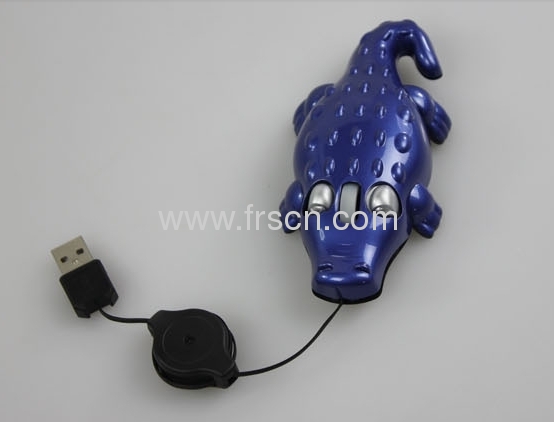 Pretty cute genuine alligator animal computer shaped mouse