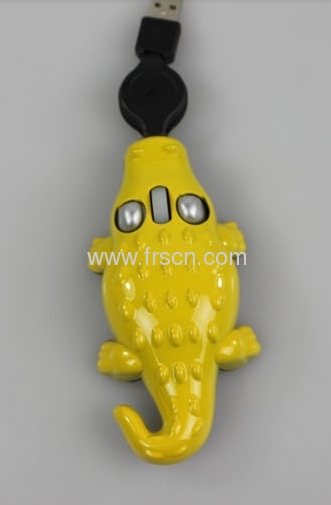 Pretty cute genuine alligator animal computer shaped mouse