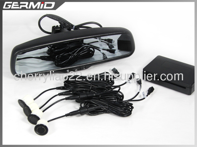 OEM style car mirror monitor for with rear camera display and parking sensor