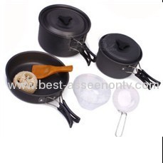 new design family cooking kitchenware outdoor camping picnic cooking pot & tableware set DS-300