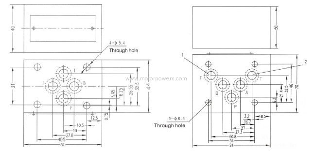 Check valve sandwich plate 