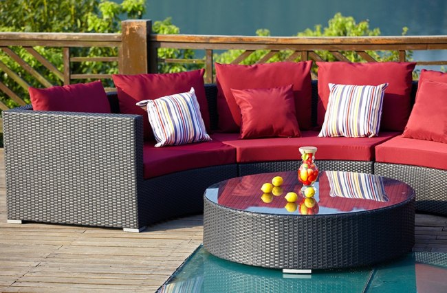 Patio leisure rattan furniture sofa sets