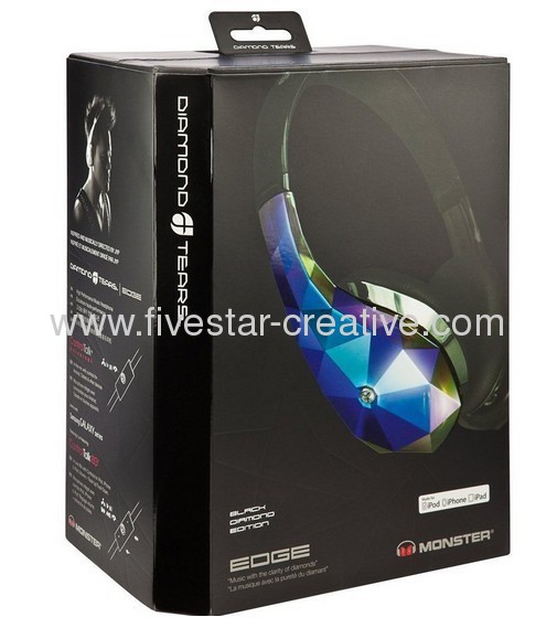 Monster Diamond Tears Edge Headphones-Black