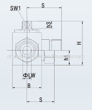 casting 3 way ballvalve