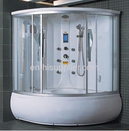 Steam Shower Room with available silver finish