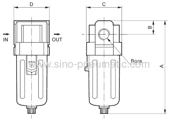 1~10Bar SMC Modular Air Filter AF2000-02