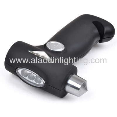 Dynamo Power Emergency Auto Safety Hammer with 3 LED flashlight