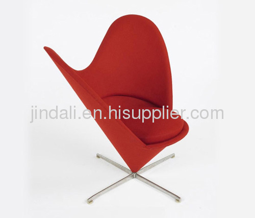 Verner Panton Heart Cone chair, living room chair, fabric chair, leisure chair, chair