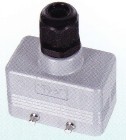 H10B top entry metal heavy duty connector housing