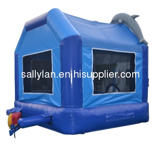 inflatable dolphin bouncer/mini inflatable bouncer/jumping castle