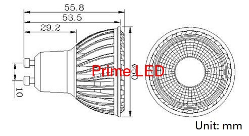 5W GU10 COB LED Lamps